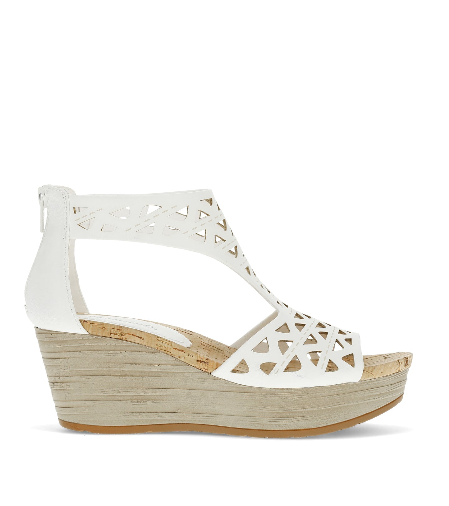 Miriam Wedge Sandal White - Women