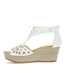 Miriam Wedge Sandal White - Women