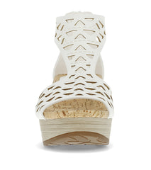 Miriam Wedge Sandal White - Women