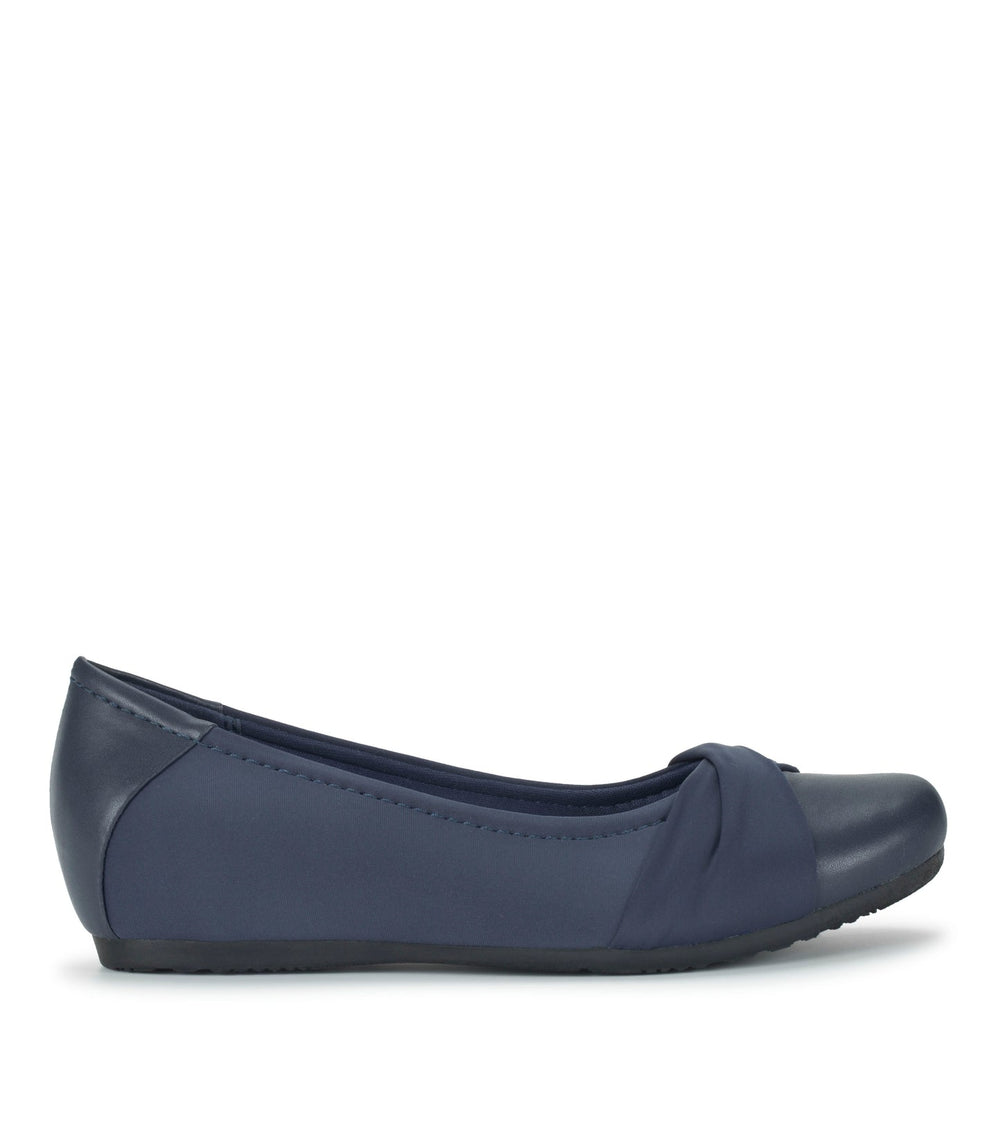 Mitsy Casual Flat Navy - Women
