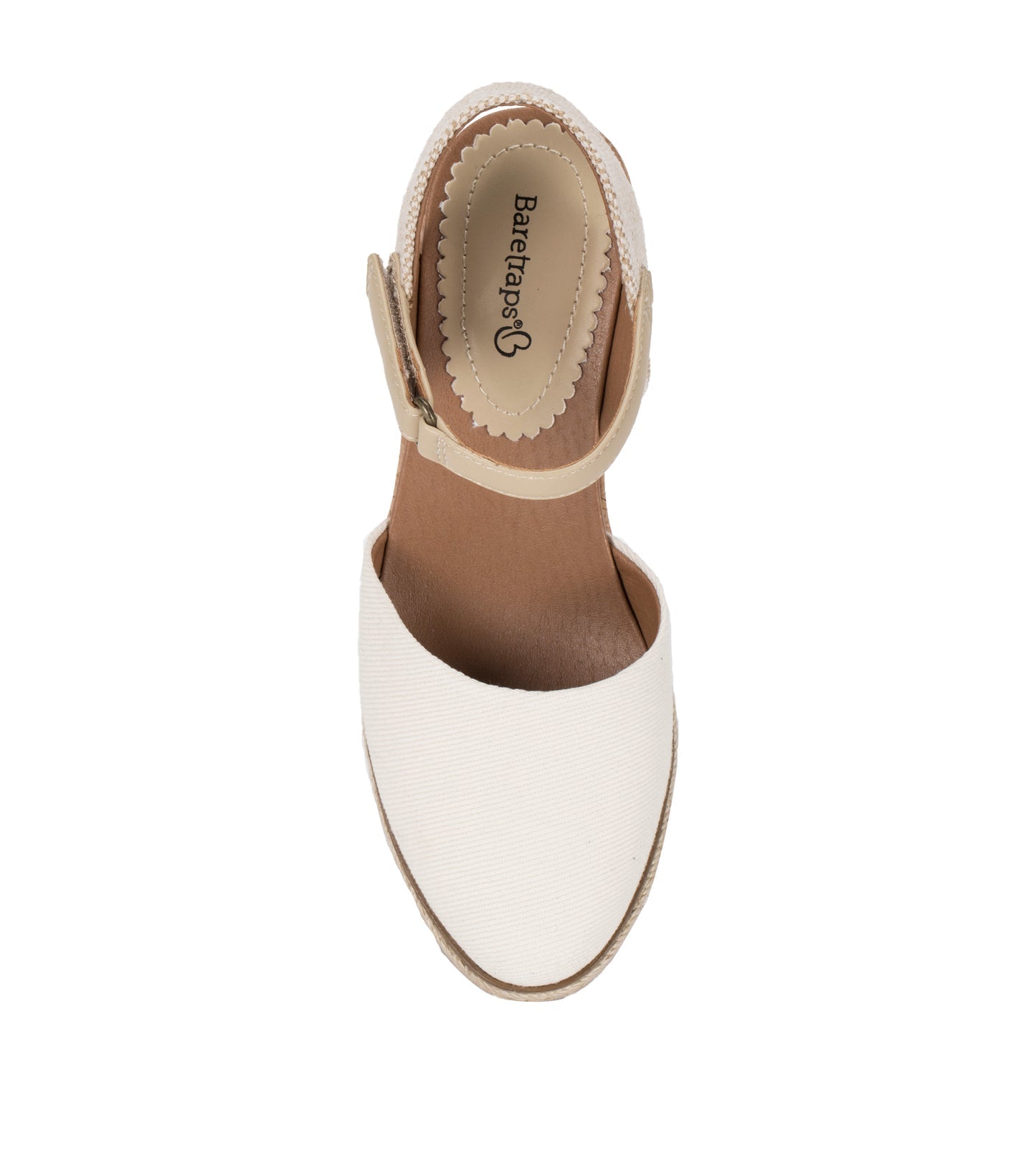 Ocean Closed Toe Wedge Sandal Cream - Women
