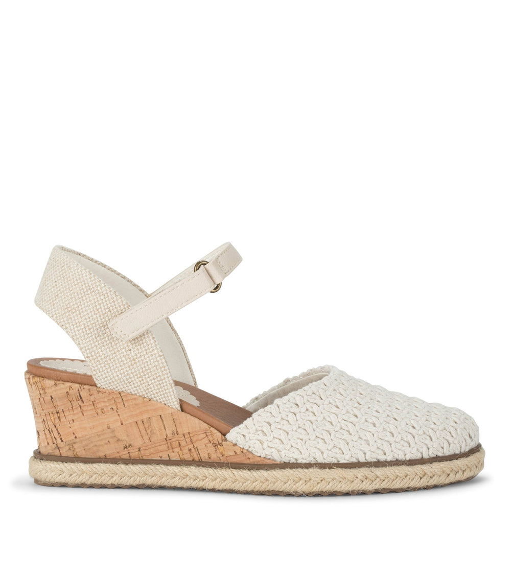 Ocean Closed Toe Wedge Sandal Natural - Women