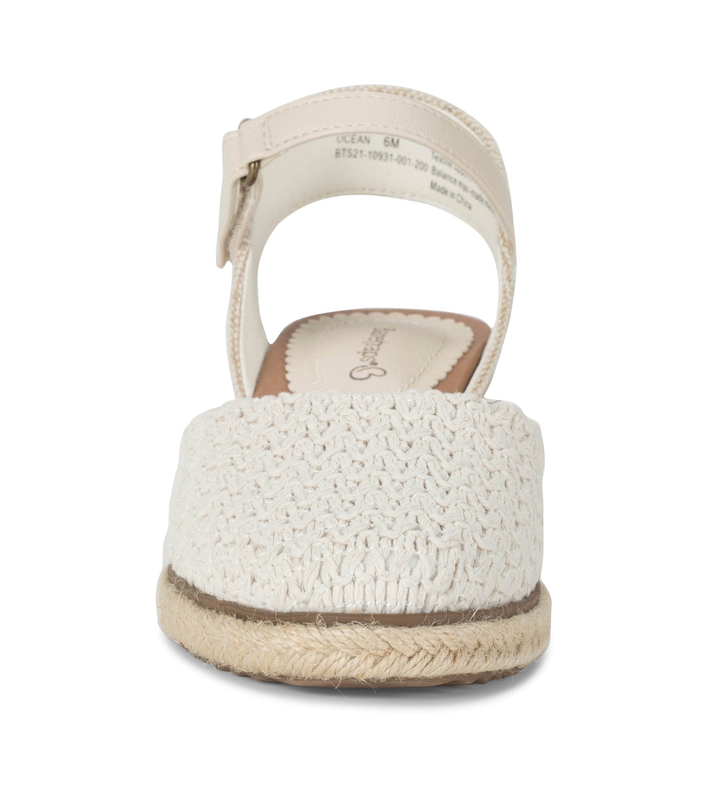 Ocean Closed Toe Wedge Sandal Natural - Women