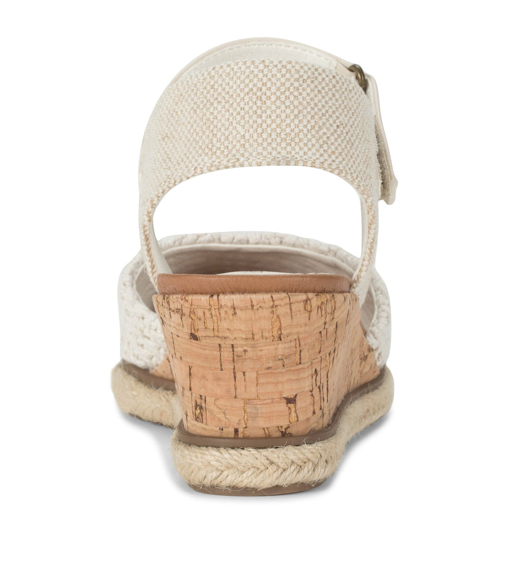 Ocean Closed Toe Wedge Sandal Natural - Women