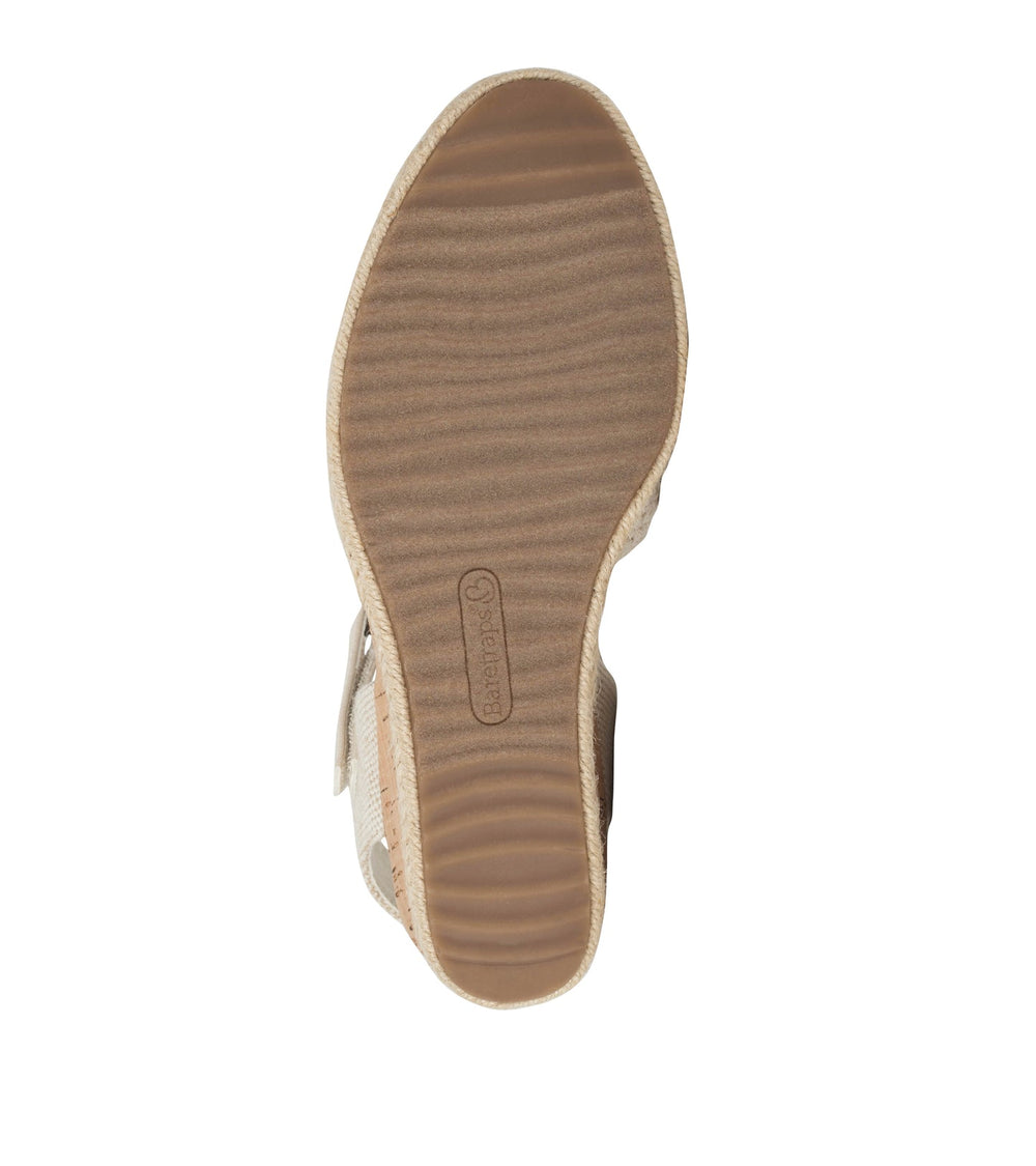 Ocean Closed Toe Wedge Sandal Natural - Women