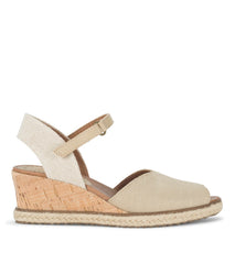 Odetta Espadrille Wedge Sandal Light Gold - Women