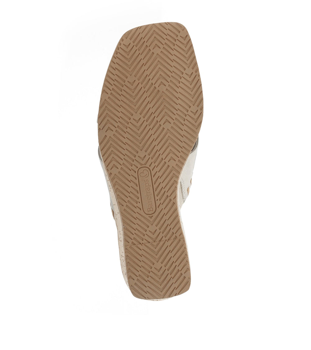 Paige Wedge Sandal Champagne Canvas - Women