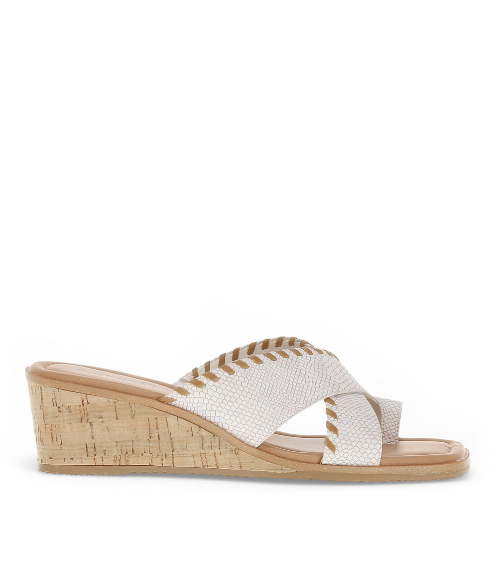 Paige Wedge Sandal Cream - Women