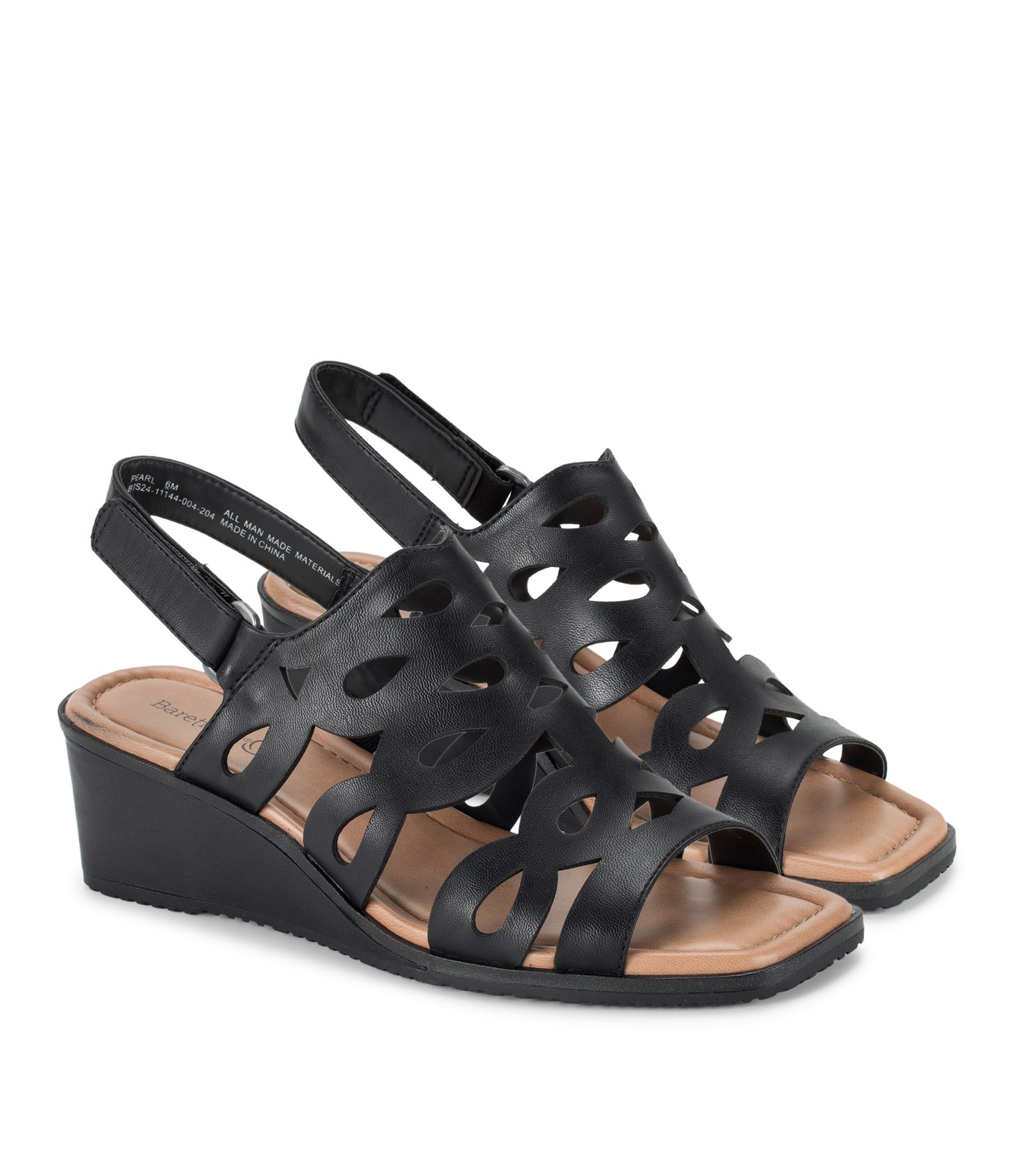 Pearl Wedge Sandal Black - Women