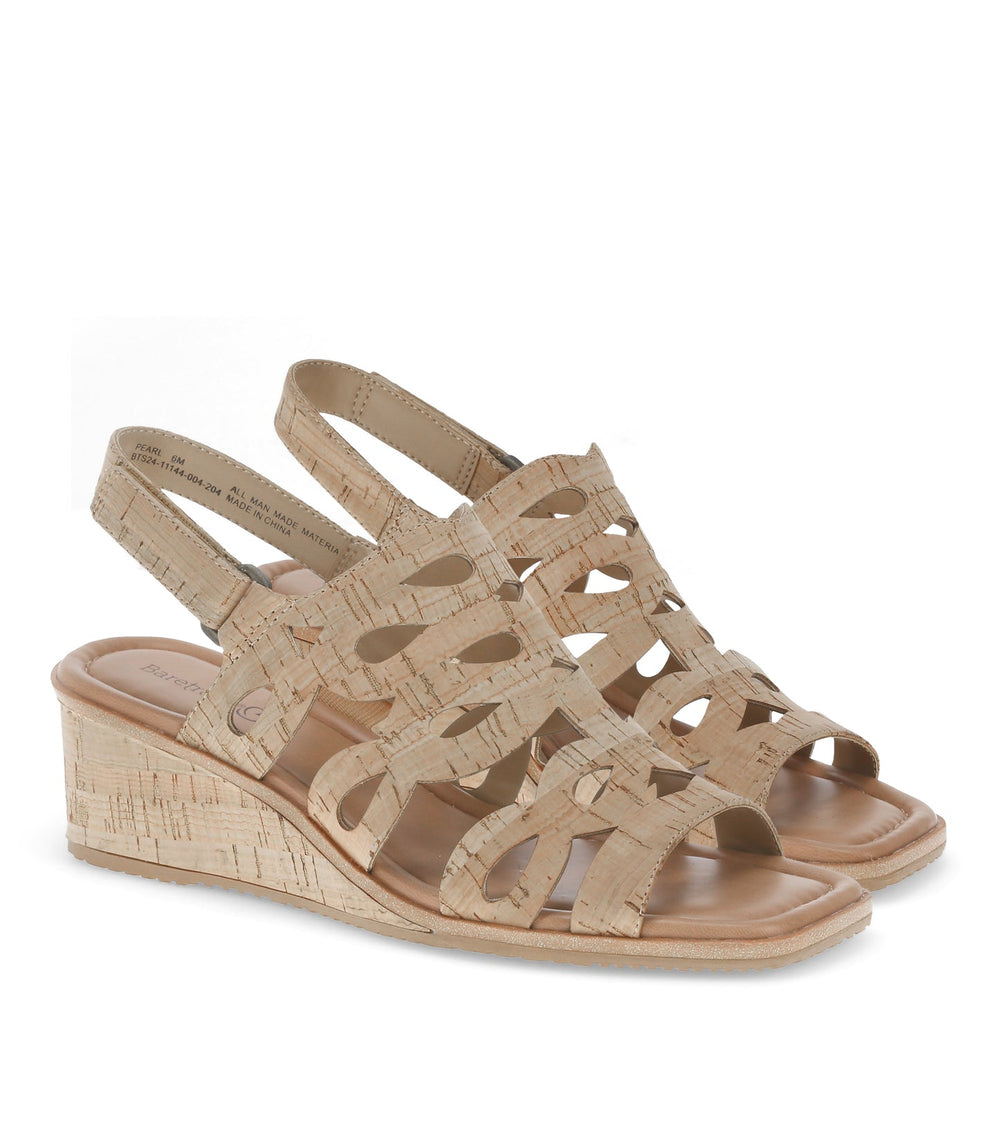 Pearl Wedge Sandal Natural Cork - Women