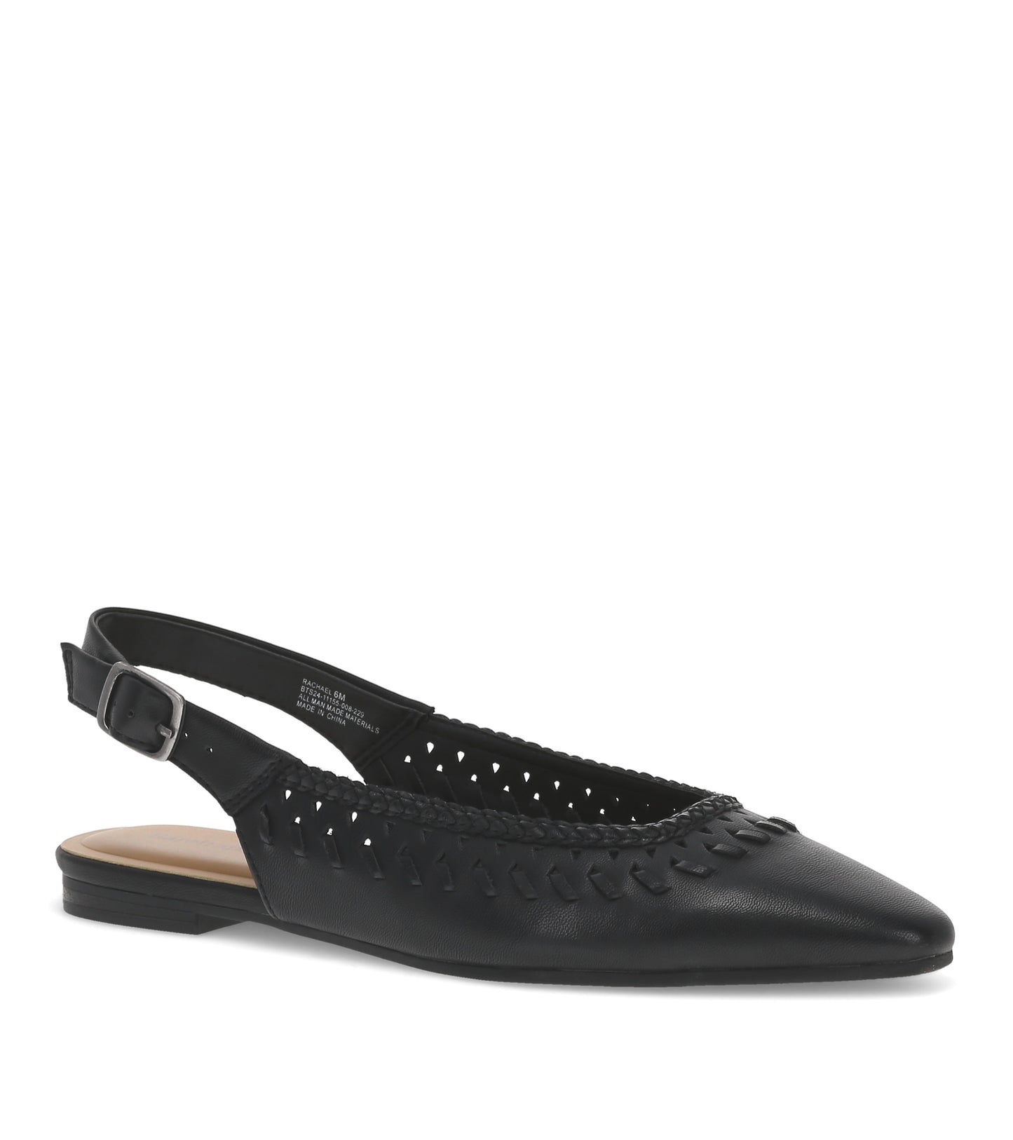 Rachael Slingback Flat Black - Women