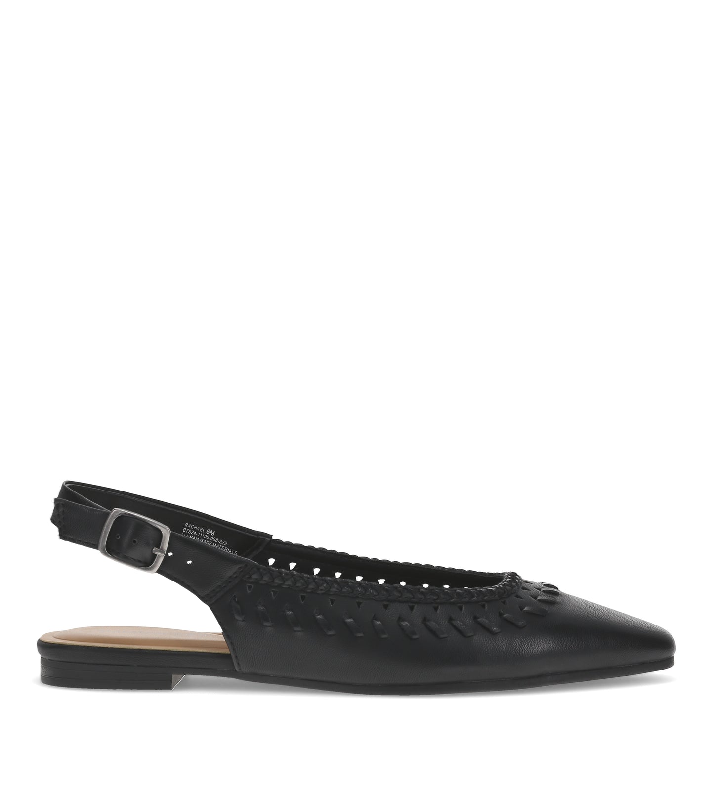 Rachael Slingback Flat Black - Women