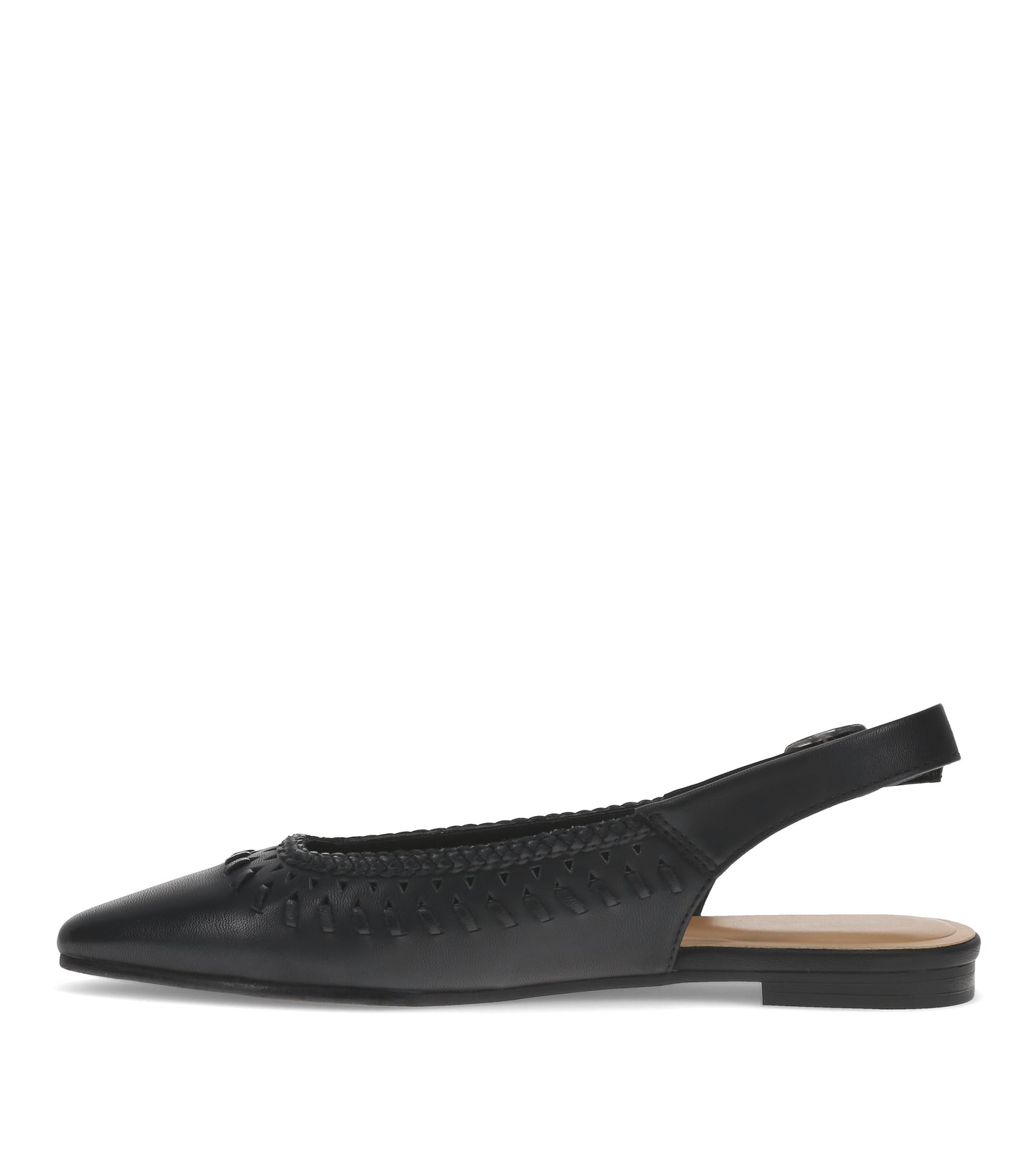 Rachael Slingback Flat Black - Women