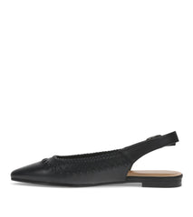 Rachael Slingback Flat Black - Women