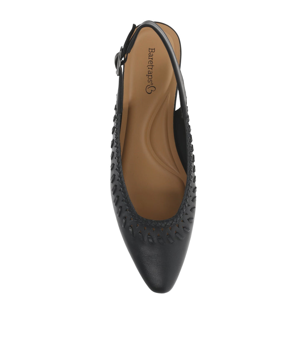 Rachael Slingback Flat Black - Women