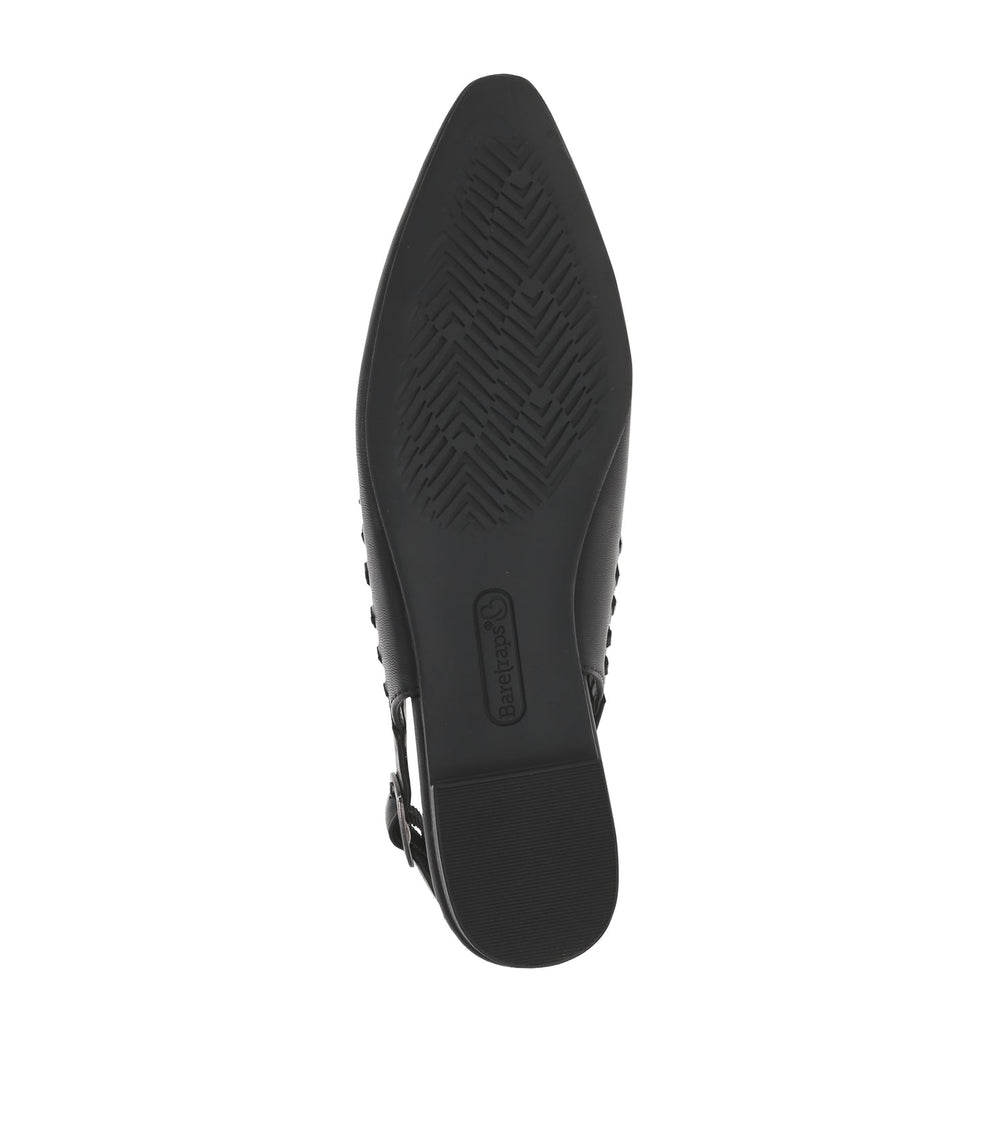 Rachael Slingback Flat Black - Women