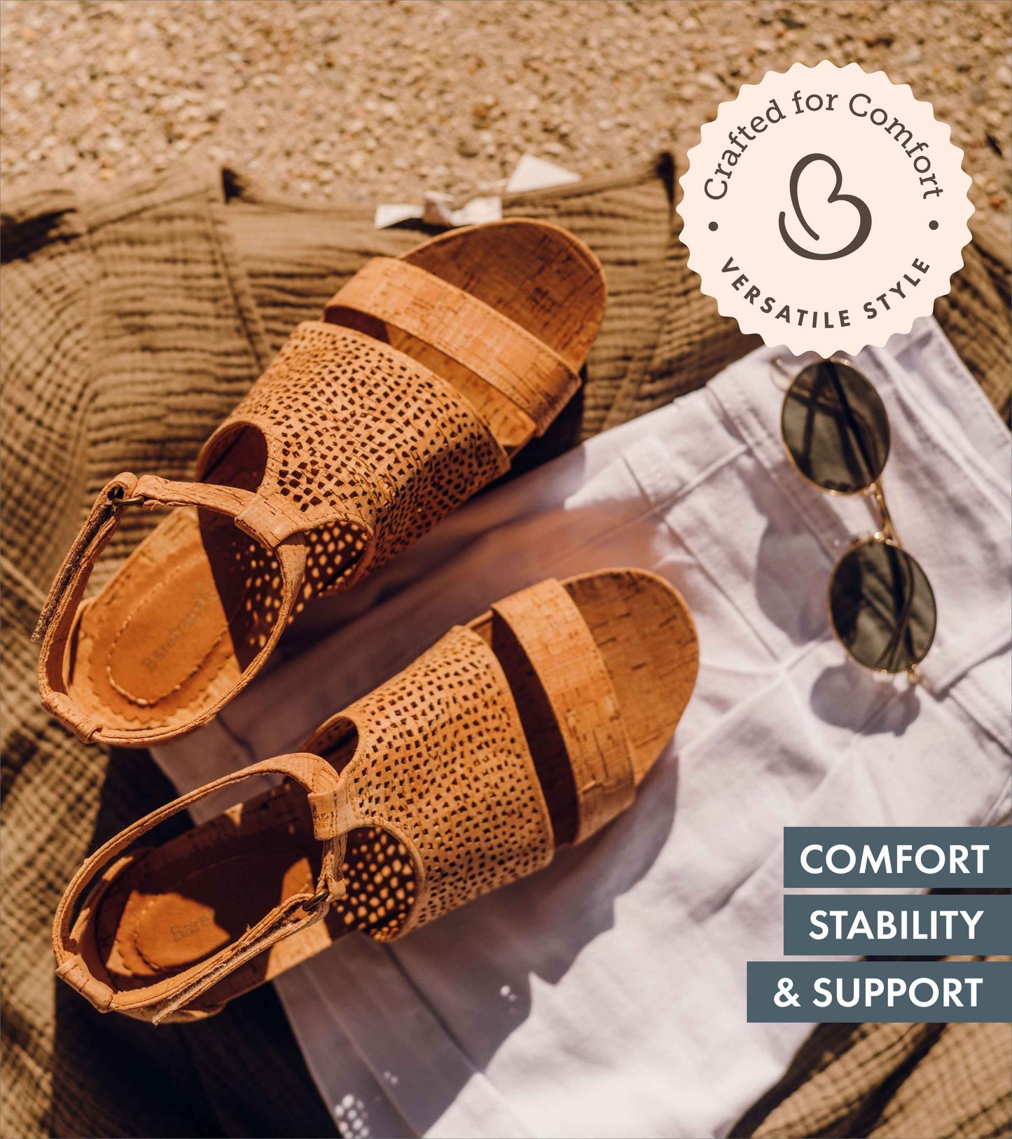 Raisie Wedge Sandal Natural Cork - Women