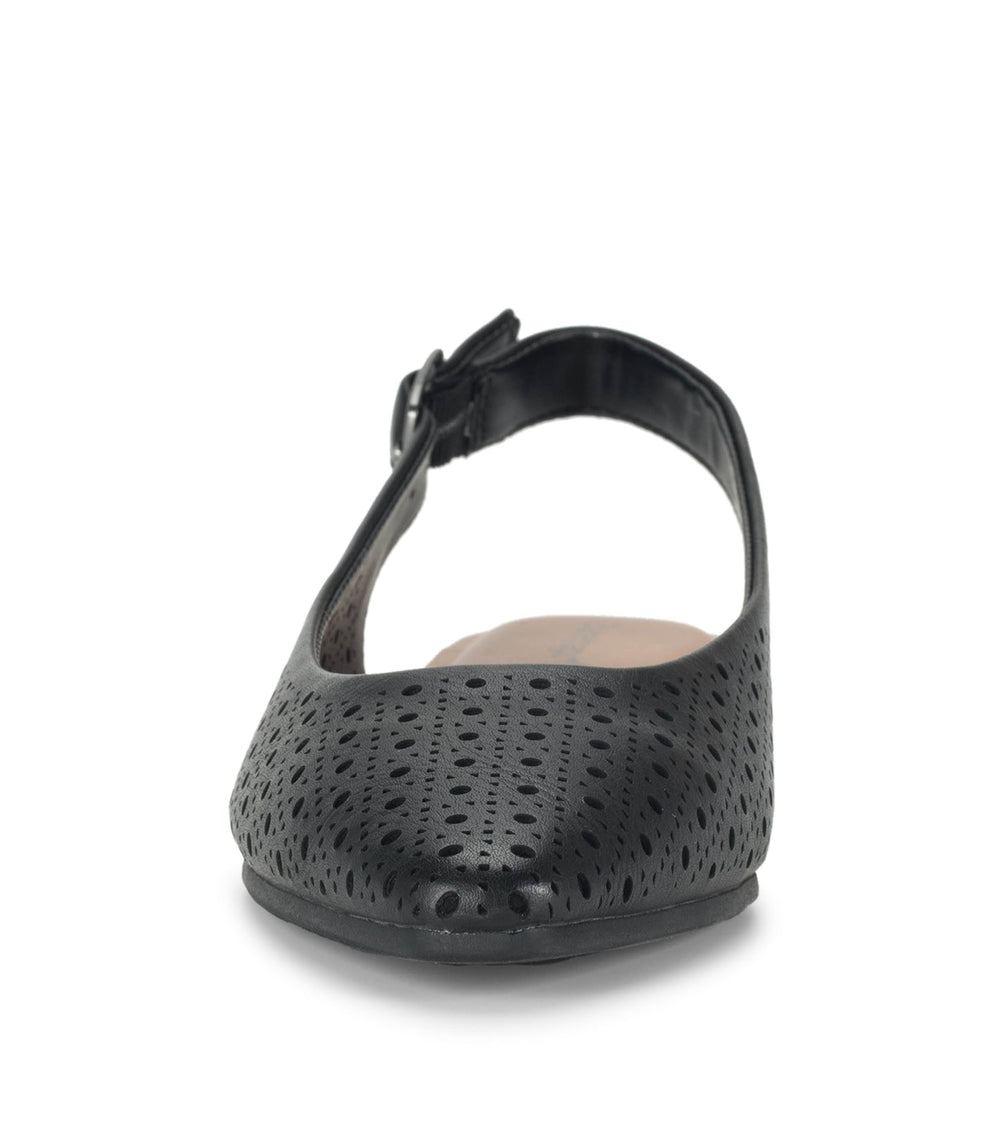 Riva Slingback Flat Black - Women