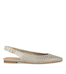 Riva Slingback Flat Champagne - Women