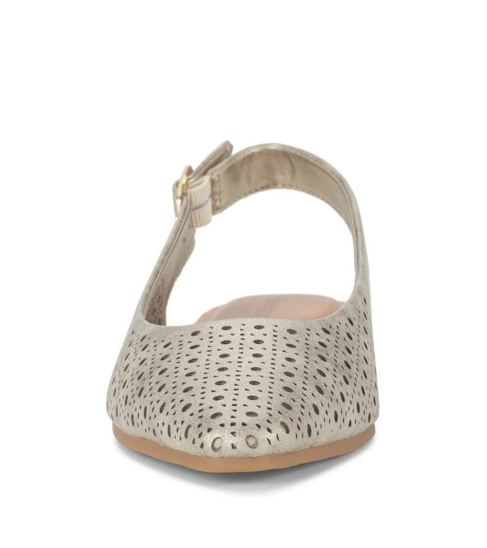 Riva Slingback Flat Champagne - Women