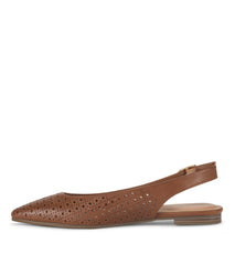 Riva Slingback Flat Dark Beechnut - Women