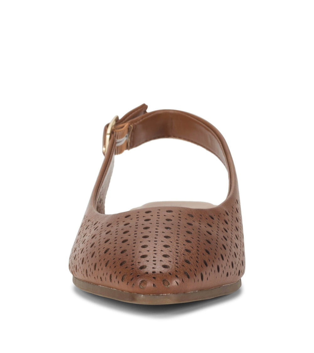 Riva Slingback Flat Dark Beechnut - Women