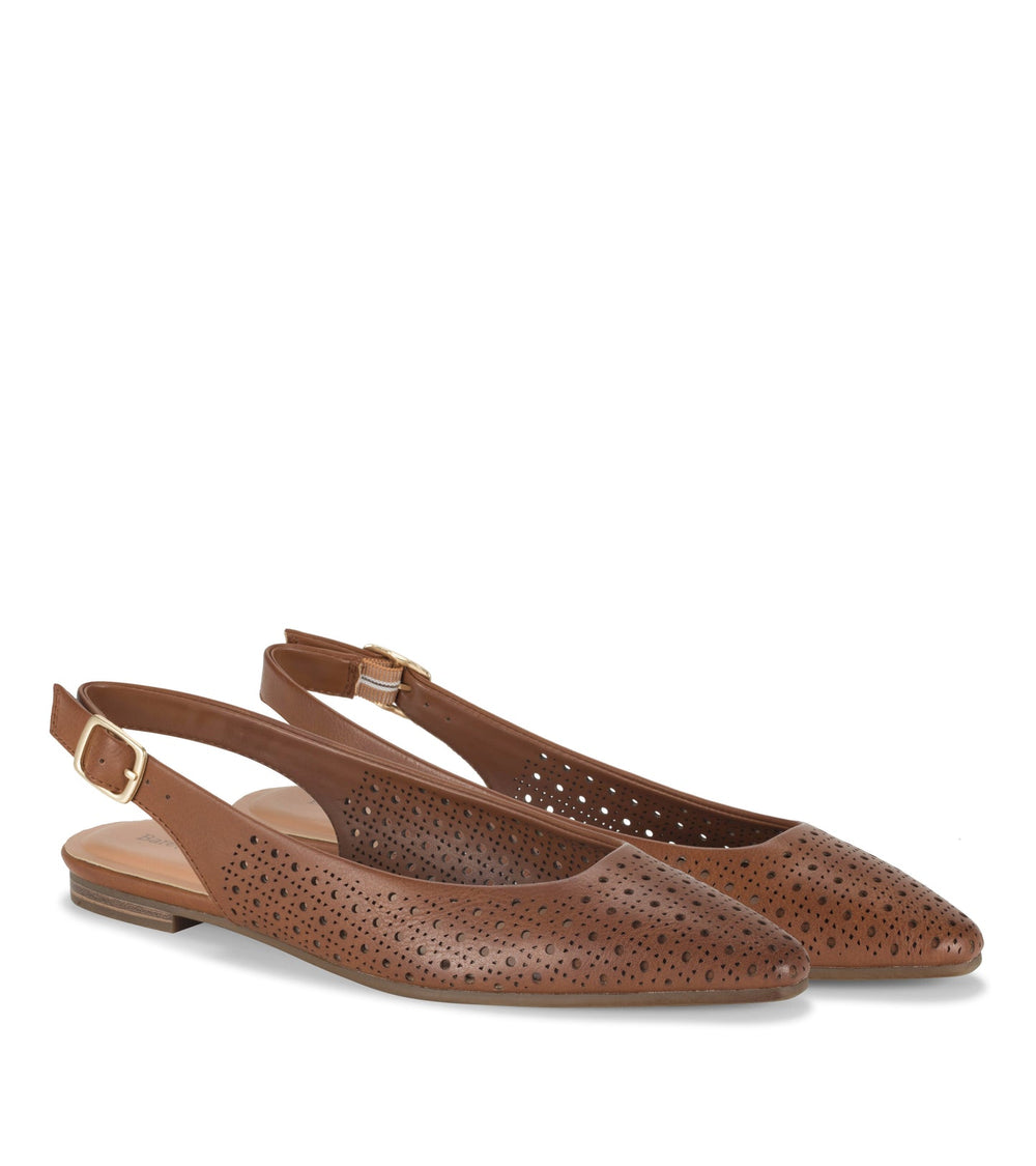 Riva Slingback Flat Dark Beechnut - Women