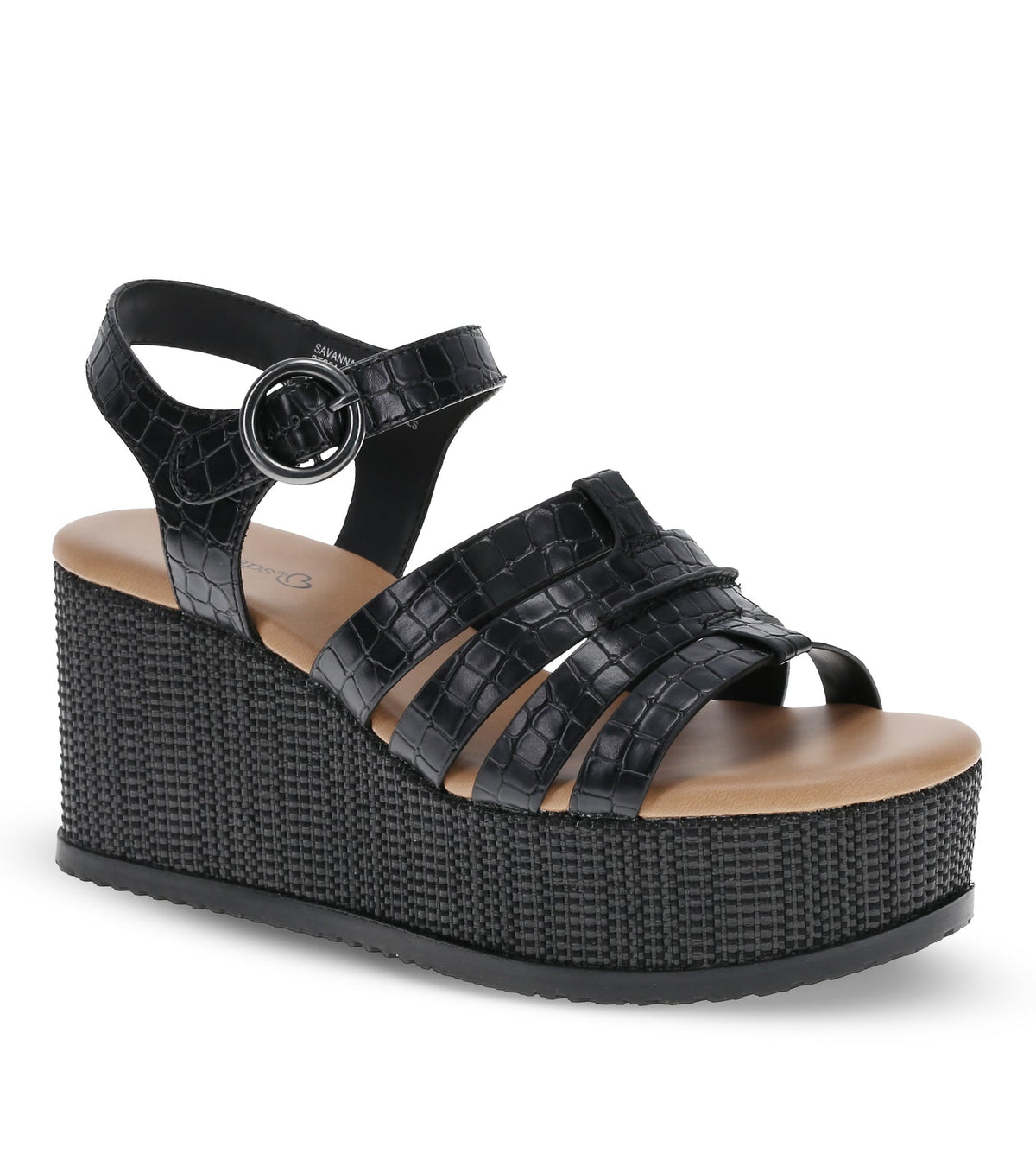 Savannah Wedge Sandal Black - Women