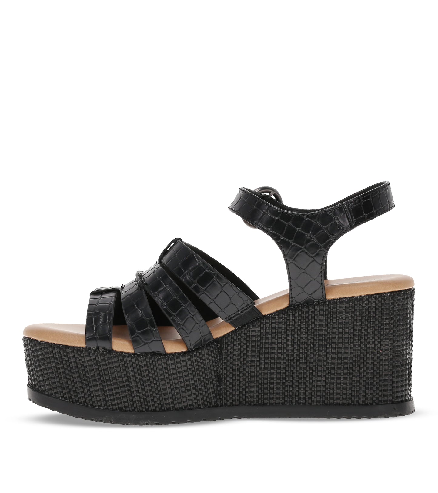 Savannah Wedge Sandal Black - Women