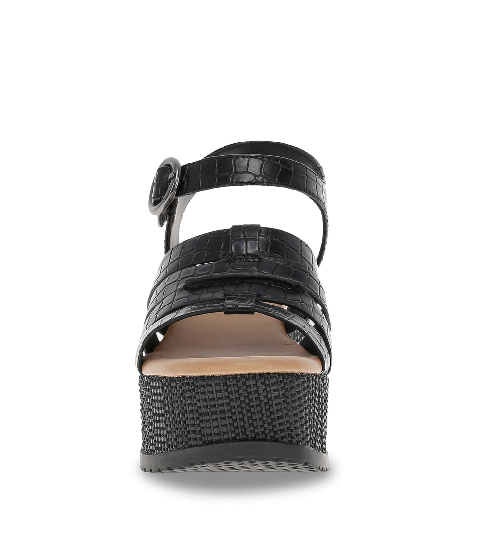 Savannah Wedge Sandal Black - Women