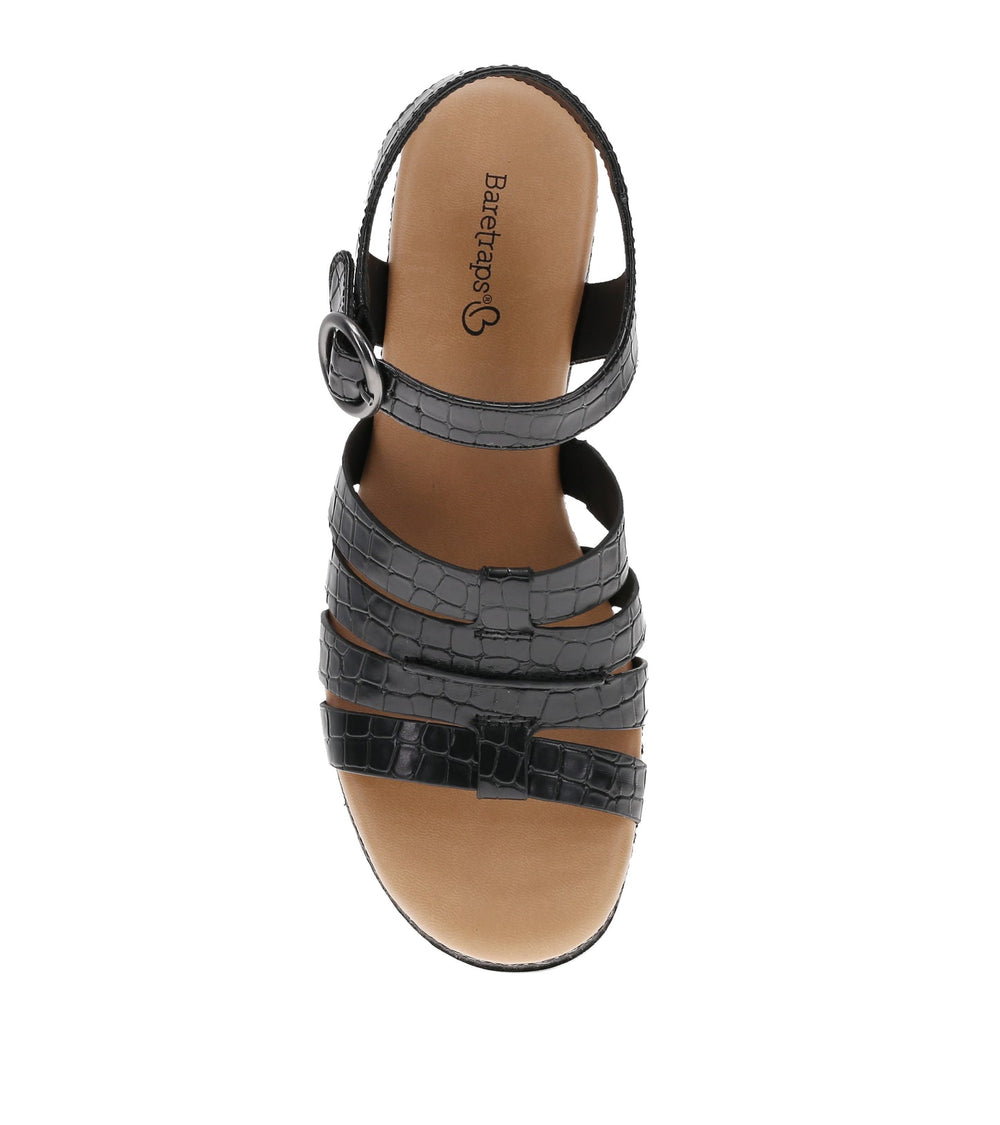 Savannah Wedge Sandal Black - Women