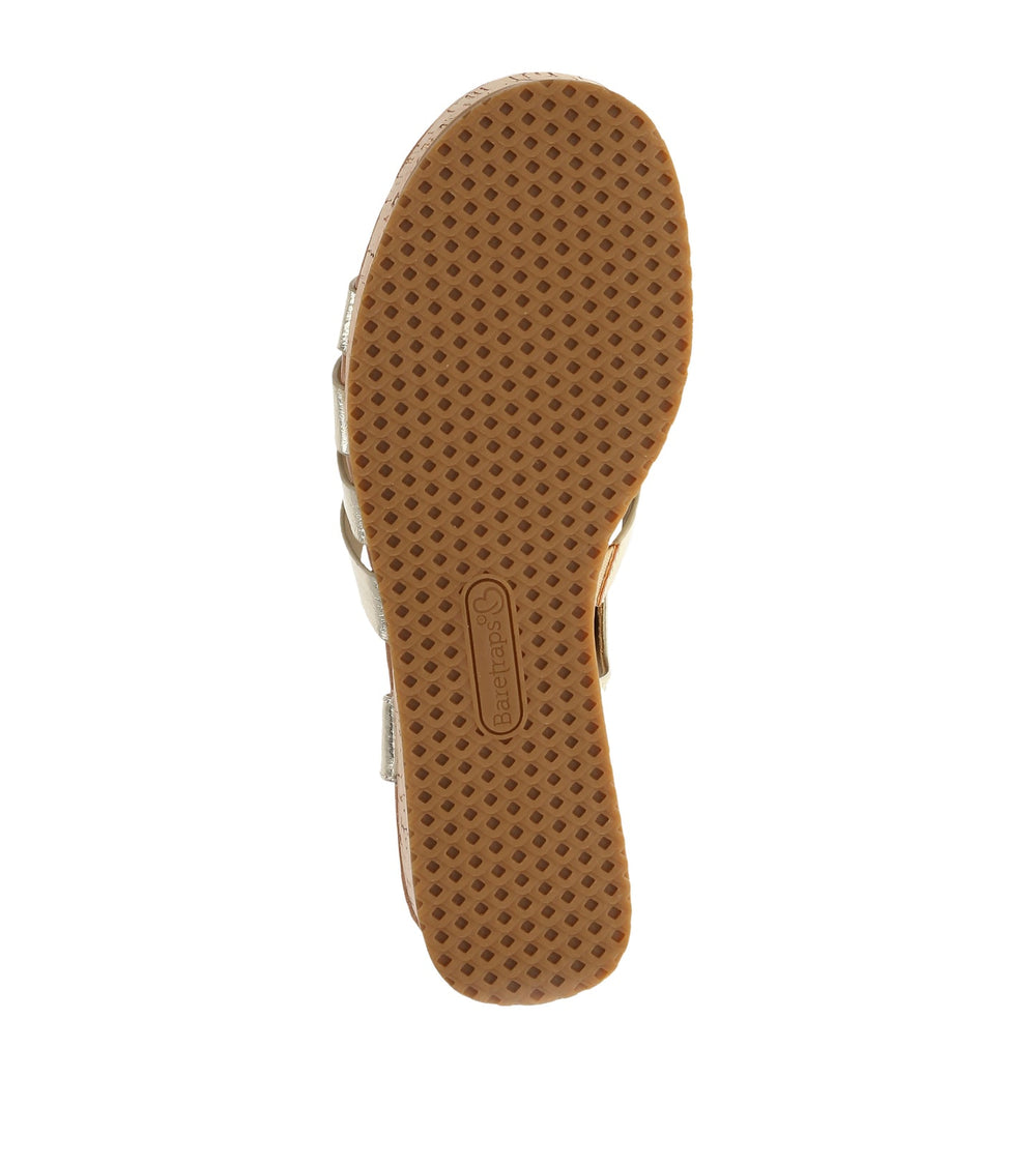 Savannah Wedge Sandal Light Gold - Women