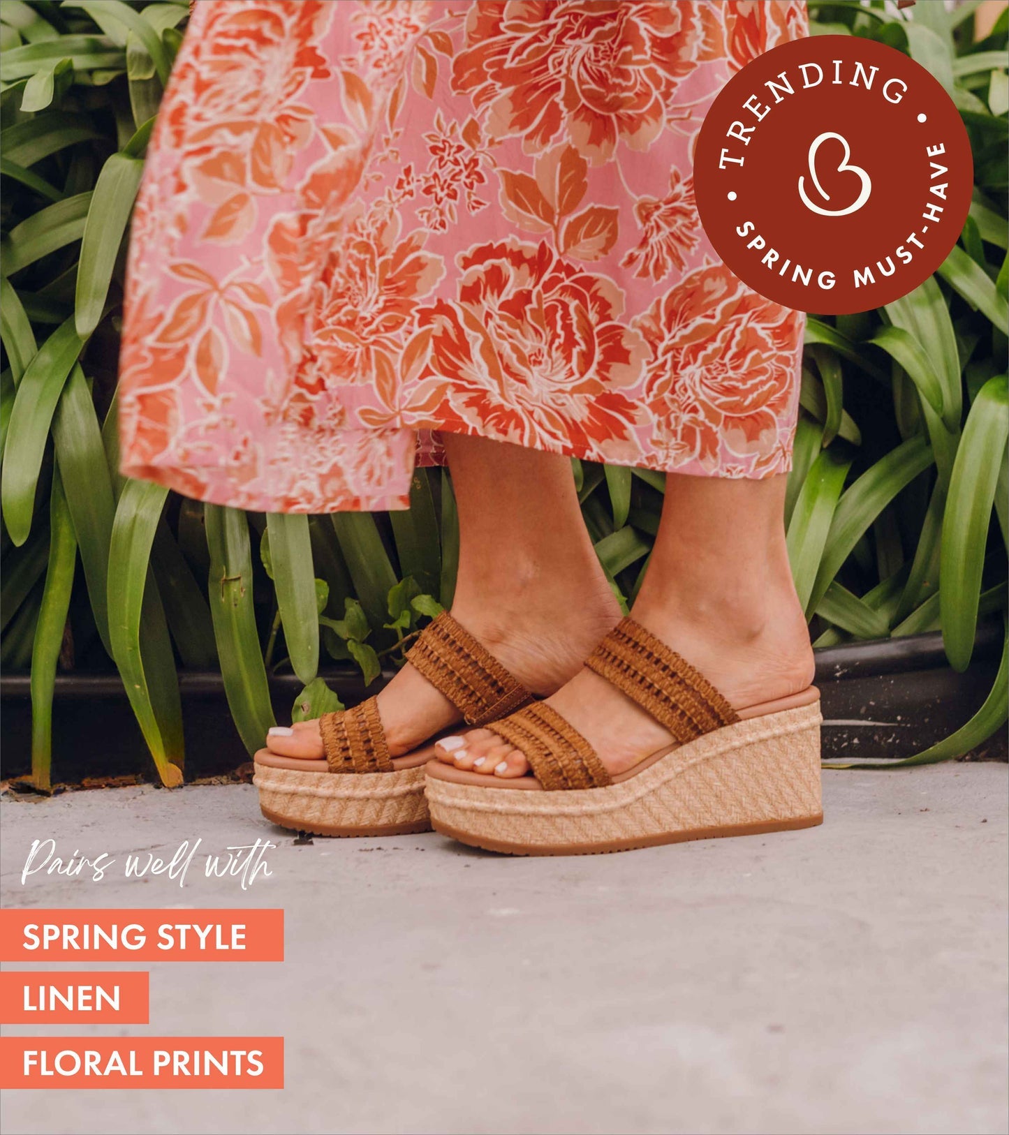 Sophie Wedge Sandal Caramel - Women
