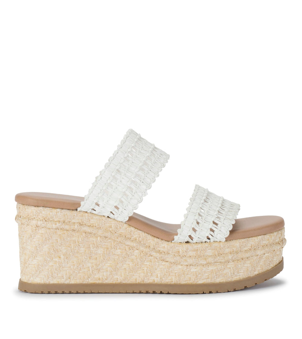 Sophie Wedge Sandal White - Women