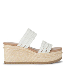Sophie Wedge Sandal White - Women