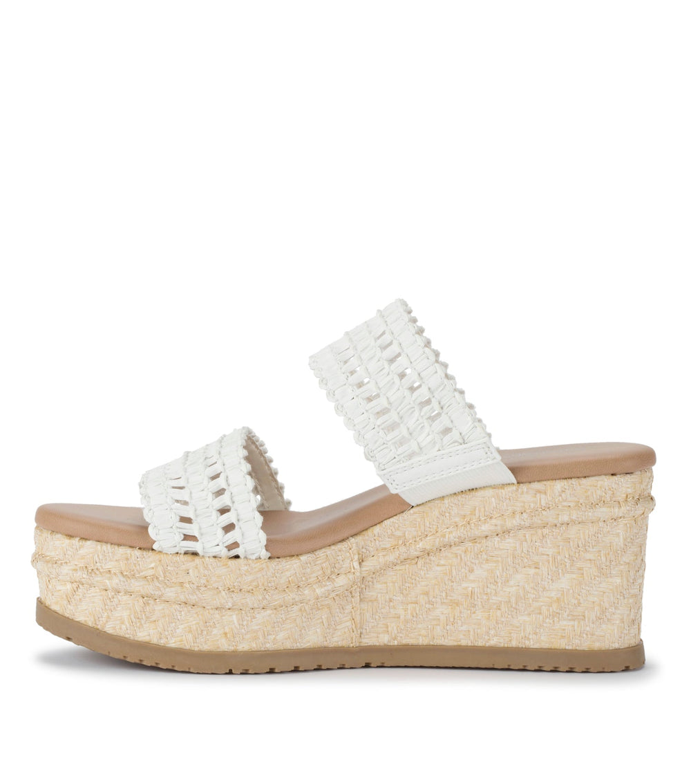 Sophie Wedge Sandal White - Women