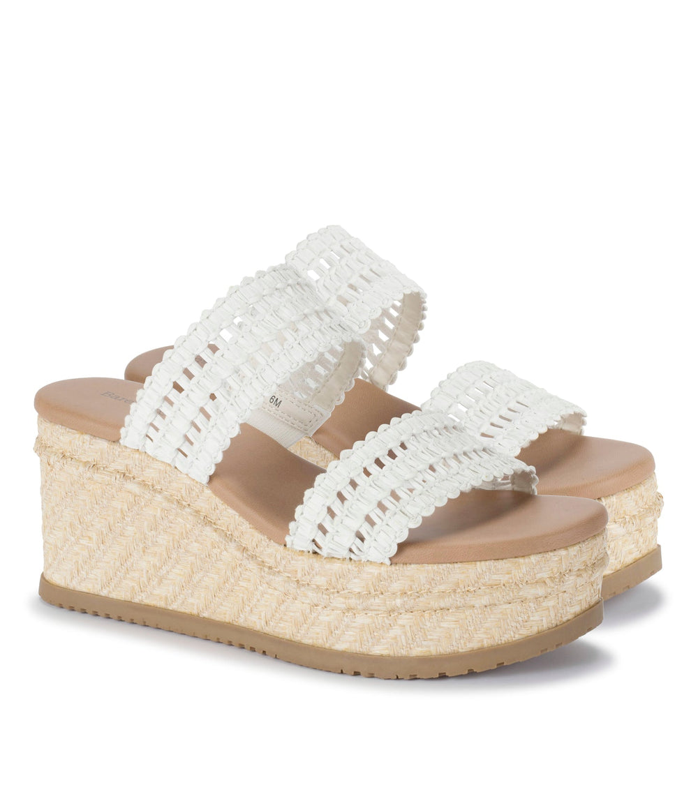 Sophie Wedge Sandal White - Women