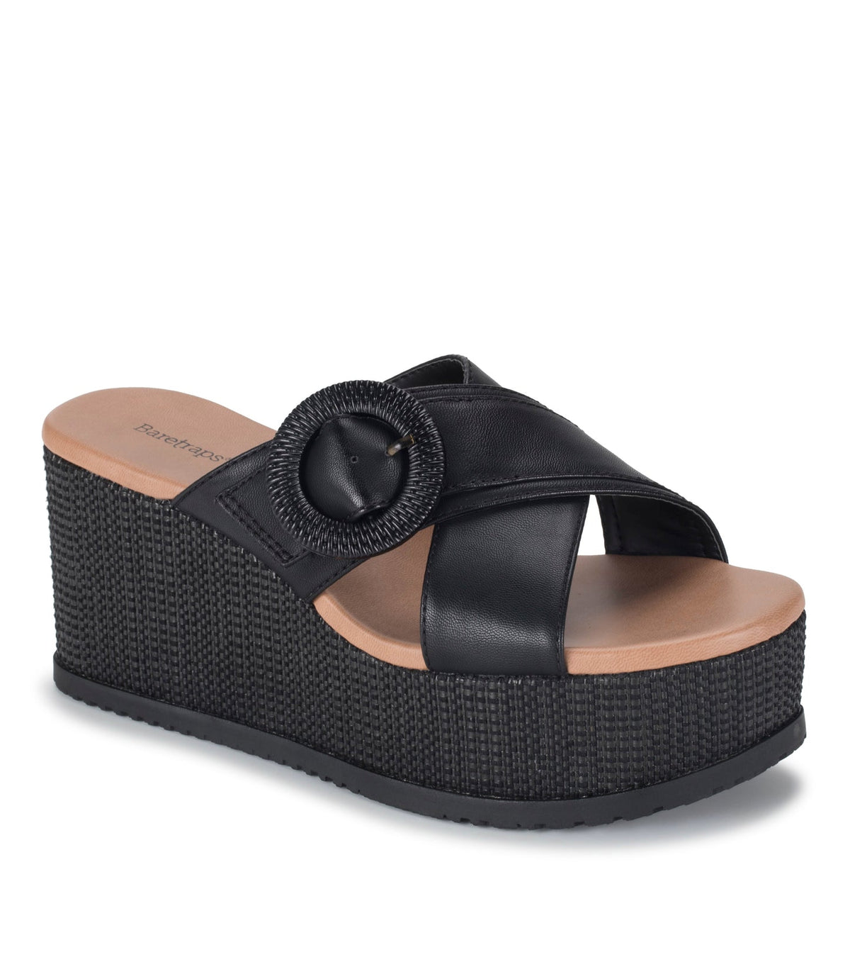 Sydney Wedge Sandal Black - Women