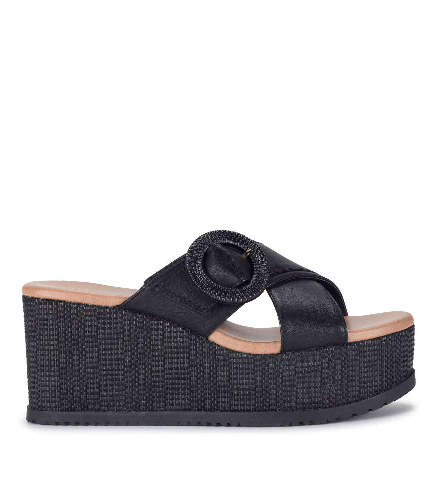 Sydney Wedge Sandal Black - Women