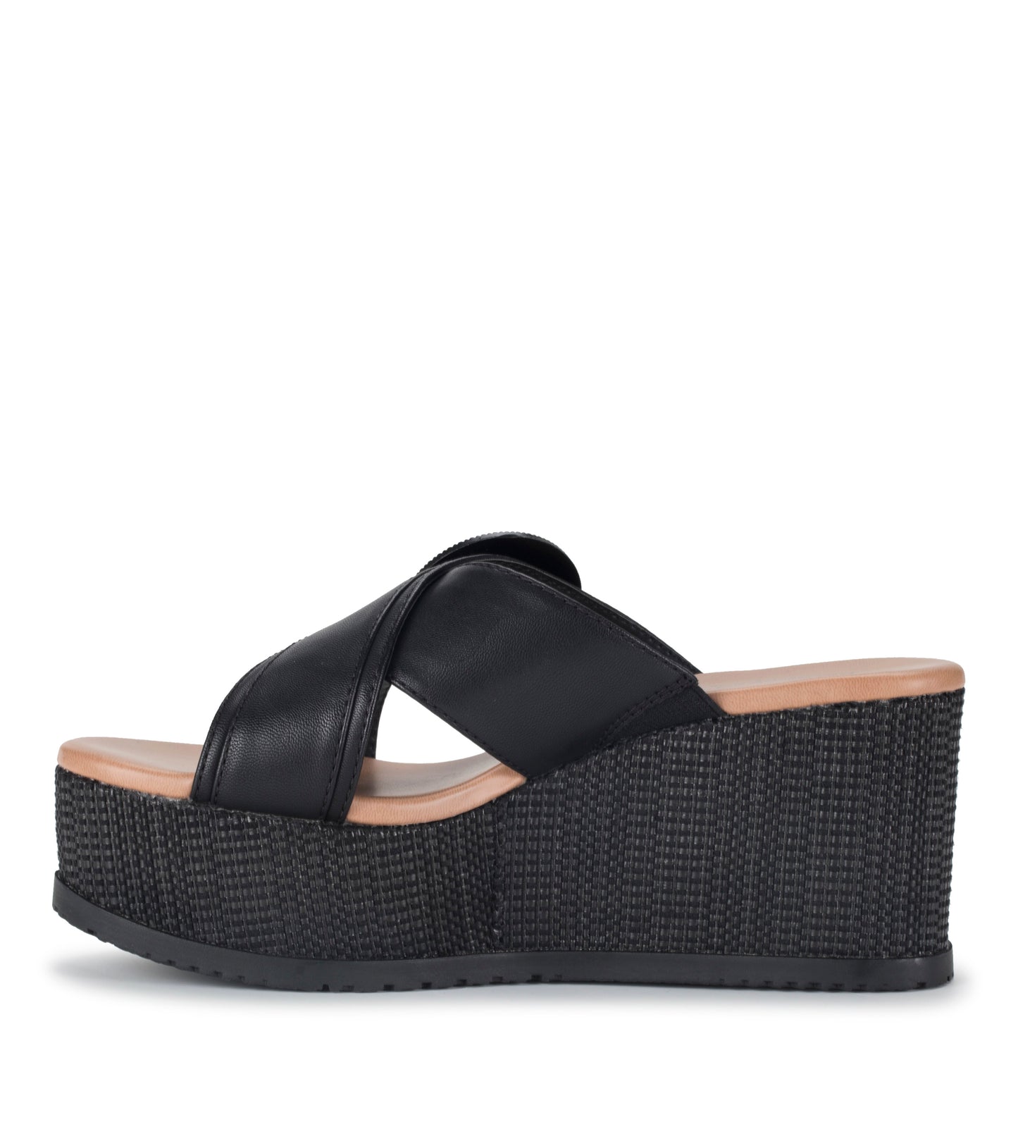 Sydney Wedge Sandal Black - Women