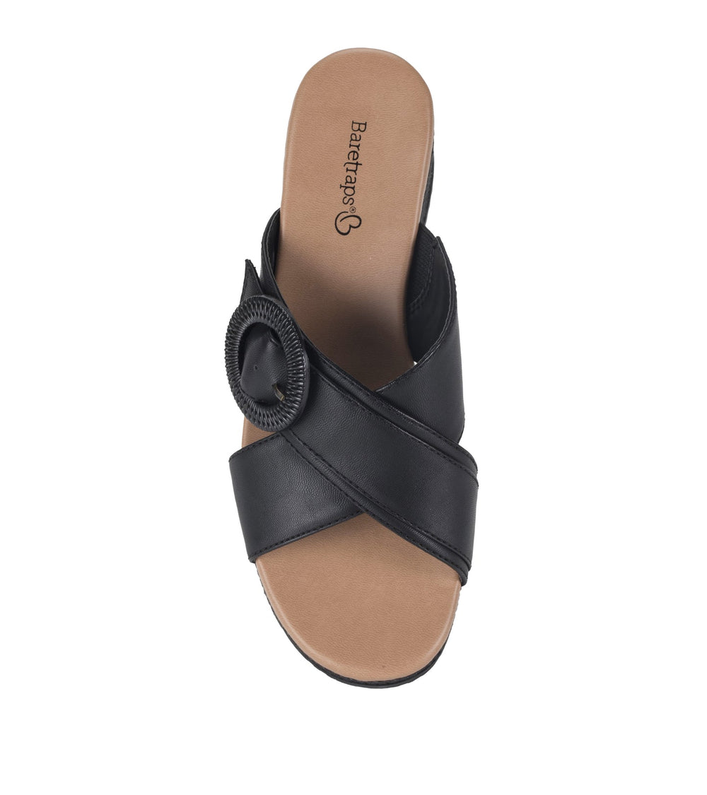 Sydney Wedge Sandal Black - Women