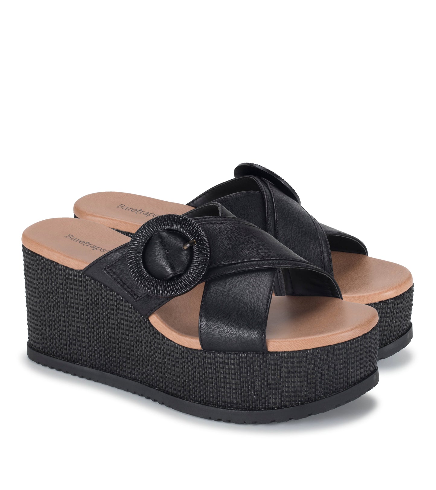 Sydney Wedge Sandal Black - Women