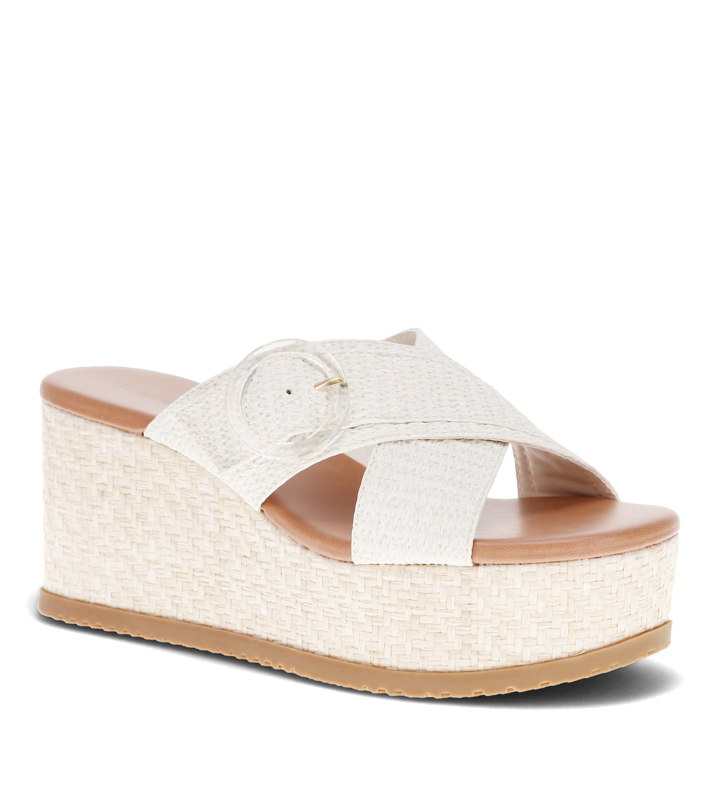 Sydney Wedge Sandal Cream - Women