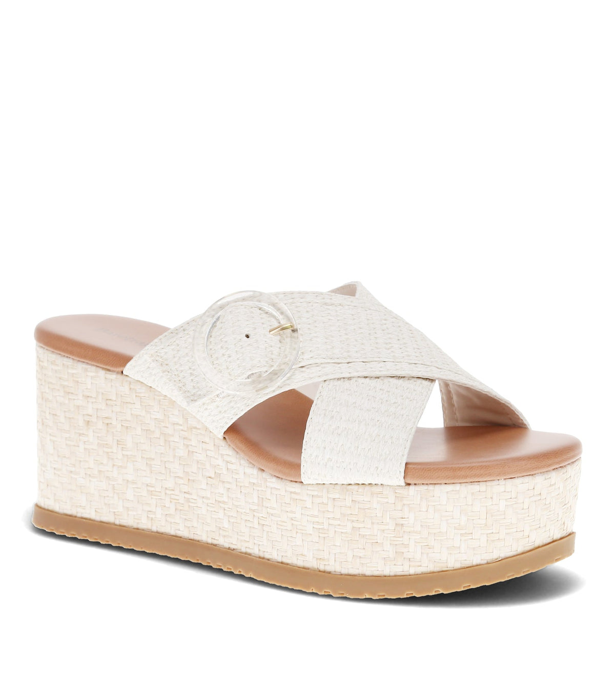Sydney Wedge Sandal Cream - Women