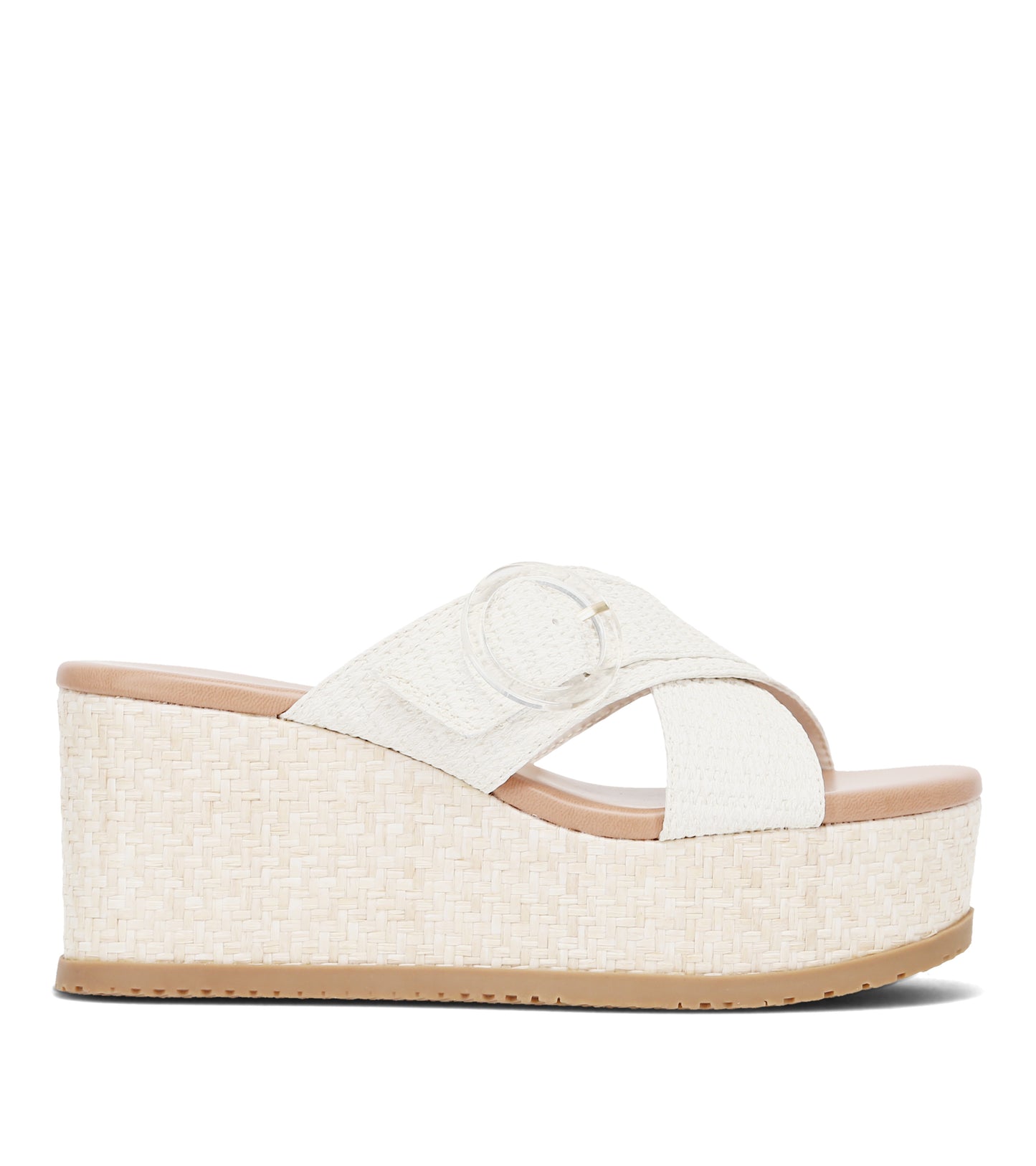 Sydney Wedge Sandal Cream - Women