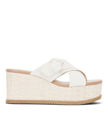 Sydney Wedge Sandal Cream - Women