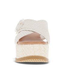 Sydney Wedge Sandal Cream - Women