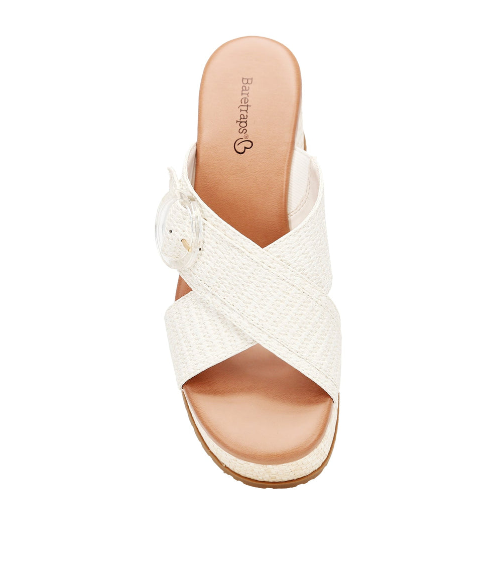 Sydney Wedge Sandal Cream - Women