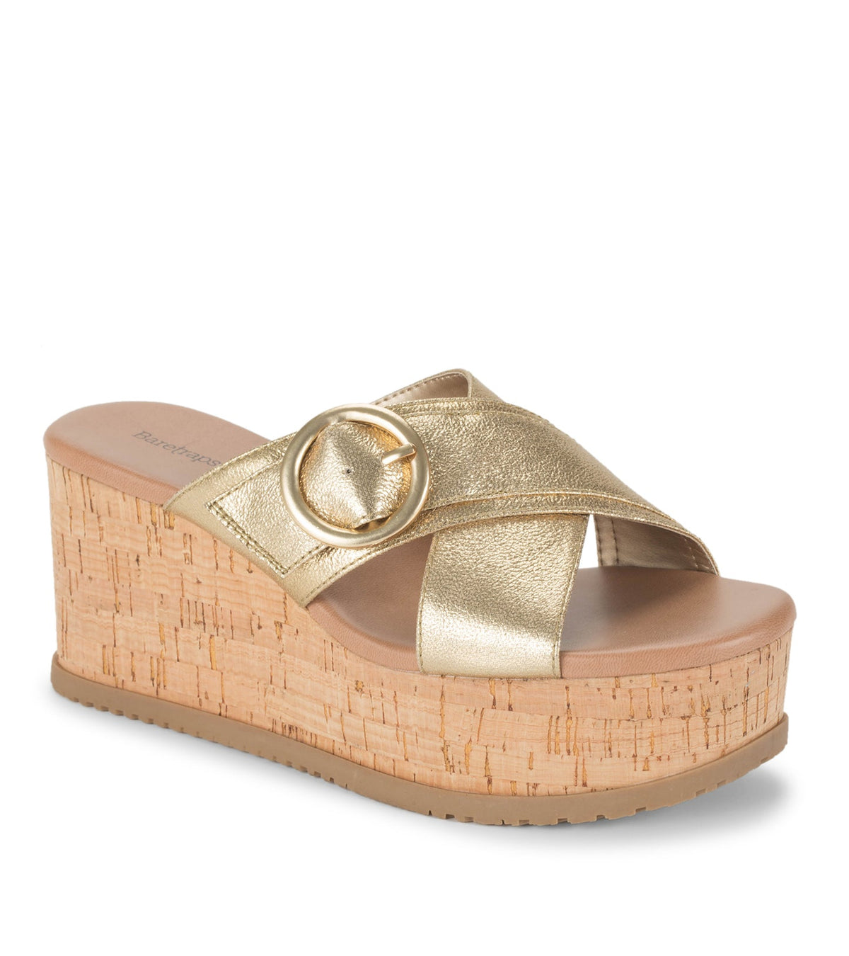 Sydney Wedge Sandal Gold - Women