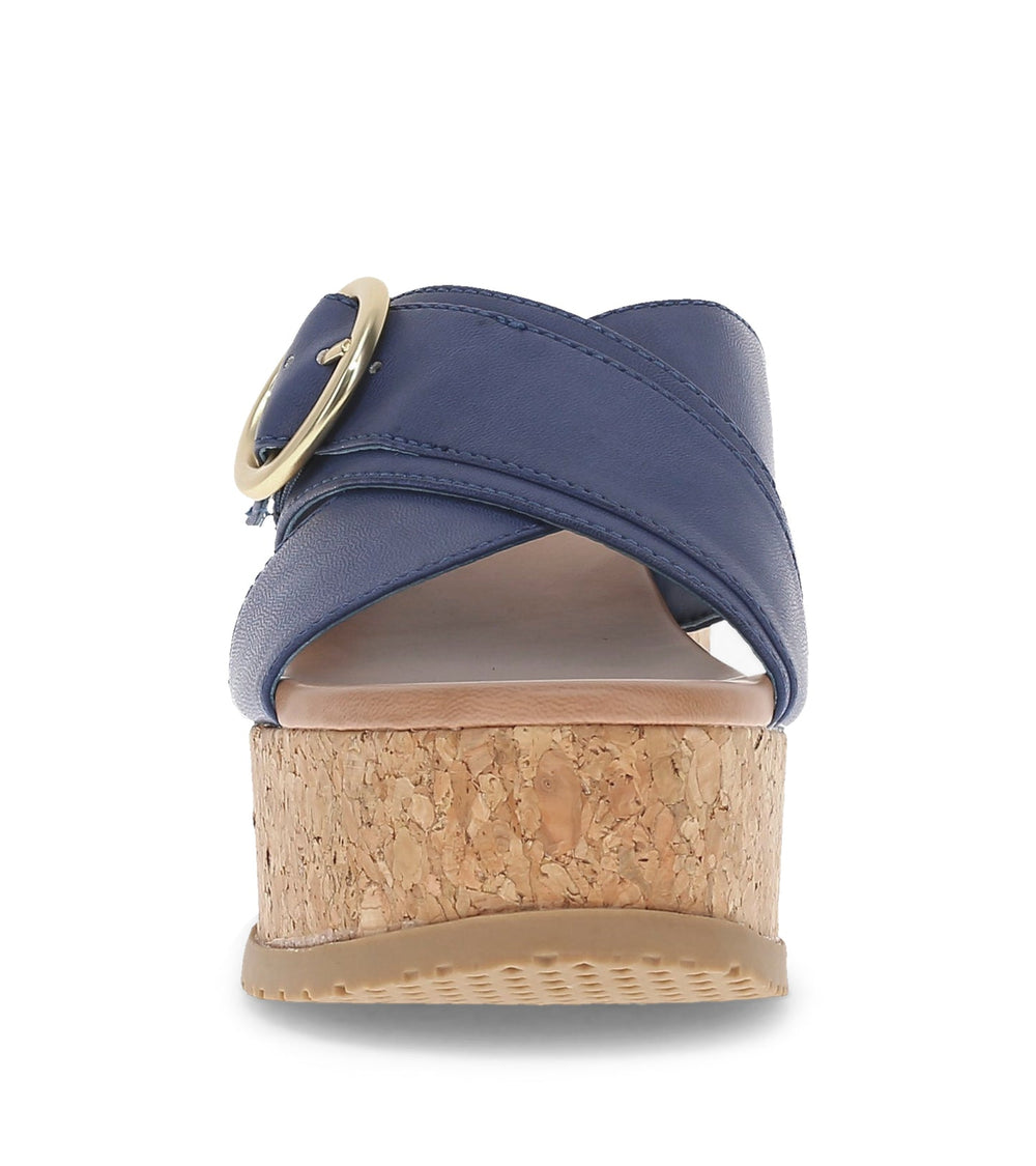 Sydney Wedge Sandal Navy - Women